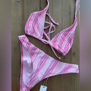 NWT Frankie’s striped bikini